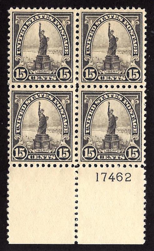 566 Mint,OG,LH... Blk of 4 w/Plate # ... SCV $90.00