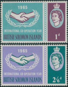 Solomon Islands 1965 SG129-130 ICY set MLH