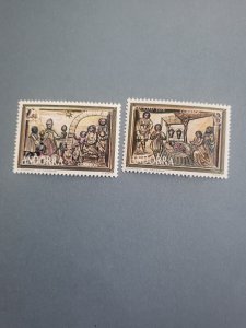 Stamps Spanish Andorra Scott #96-7 nh