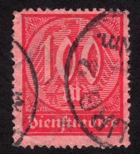 1923 Germany, 100Mk, Used, Sc O21