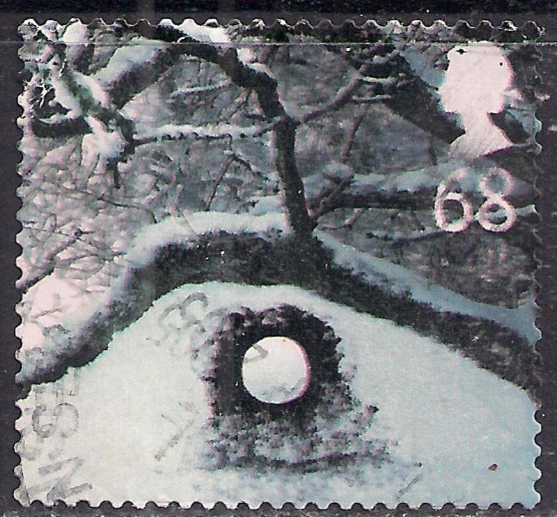 GB 2003 QE2 68p Christmas Ice Scultures used  SG 2414 ( D1024 )