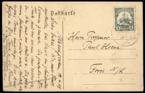 Germany 1909 East Africa UBENA DOA IRINGA Chain Gang Cover PPC 87081