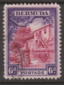 Bermuda 1936 6d Violet & Rose Lake Sc#112 Used