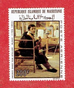 MAURITANIA SCOTT#C69 1967 200f JEAN ALAUX PAINTING - MNH