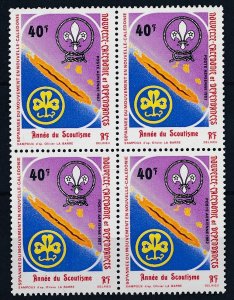 [BIN3981] New Caledonia 1982 Scout Airmail good block of 4 stamps very fine MNH
