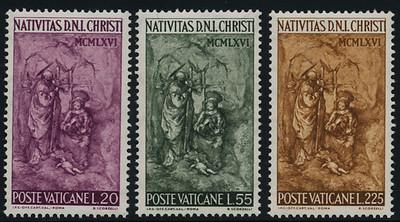 Vatican 445-7 MH Christmas, Art