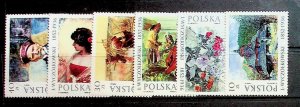 POLAND Sc 2788-83 NH ISSUE OF 1987 - ART