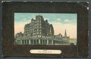 GREAT BRITAIN SQUARED CIRCLE CANCEL BRUTON ON POSTCARD