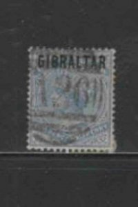 GIBRALTAR #4 1886 2 1/2p QUEEN VICTORIA F-VF USED