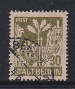 Germany  Berlin under Russian occupation  #11N7  used 1945 ruins 30pf