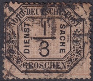 North German Confederation 1870 Sc O2 official used some damaged perfs