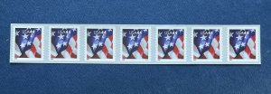 Scott PNC 4395 US FLAG Coil Strip of 7 US Forever Stamps MNH 2009