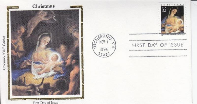 FDC: Silk Sc#3107, Christmas (S10294)