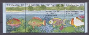1995 Gambia 2078-2081strip Sea fauna 13,00 €