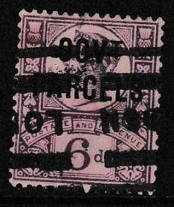 Great Britain Official O34 GOVT PARCELS 6d F/VF/Used