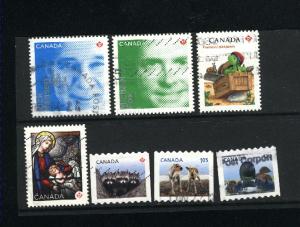 Canada # 2506-08,2544,2551,2553,2582  Used 2012 PD