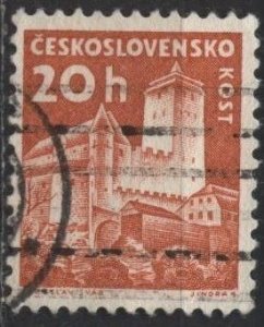 Czechoslovakia 972 (used cto) 20h Kost Castle, brn org (1960)