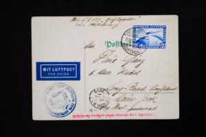 Germany Zeppelin Stamp #C36 on Cover Germany Zeppelin Stamp #C36 on Cover