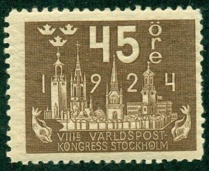 SWEDEN #205, Mint Hinged, Scott $30.00