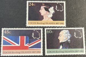 COCOS ISLANDS # 82-84-MINT NEVER/HINGED---COMPLETE SET----1982