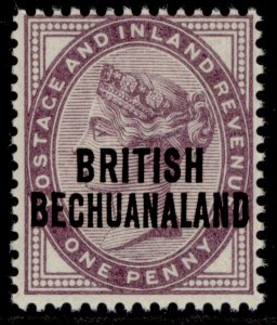 BRITISH BECHUANALAND QV SG33, 1d lilac, NH MINT.