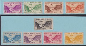 CANAL ZONE C6 - C14 MINT HINGED/ NH OG* NO FAULTS VERY FINE! W980