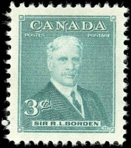 Canada Scott #303 XF/H Mint-1951 3¢ R.L. Borden Issue-Great Centering!