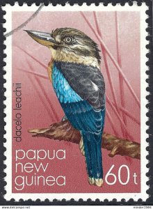 PAPUA NEW GUINEA 1981 QEII 60t Multicoloured, Blue-Winged Kookaburra SG407 FU