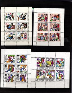 German Democratic Republic DDR MNH souvenir sheets