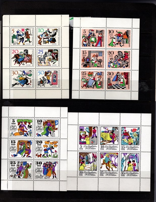 German Democratic Republic DDR MNH souvenir sheets