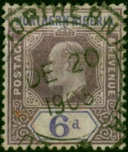 Northern Nigeria 1902 6d Dull Purple & Violet SG15 Good Used