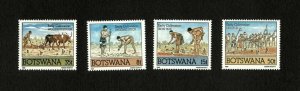 Botswana 1988 - SC#428-31 - Early Cultivation Techniques - Set of 4 Stamps - MNH