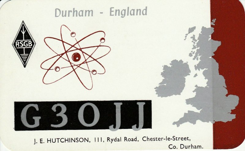 9697 Amateur Radio QSL Card DURHAM ENGLAND