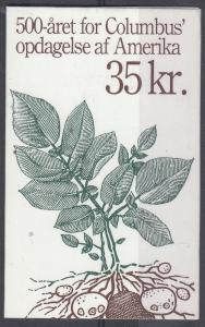 Denmark Scott 959 Mint NH booklet (Europa) - Catalog Value $20.00