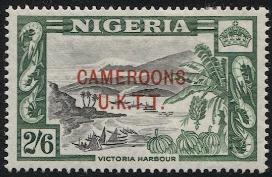 CAMEROONS  UKTT  1960 Sc 74 Mint LH Red Ovpt on Nigeria 2/6