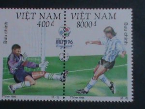 ​VIETNAM-1996 SC#2713- EURO'96 SOCCER CHAMPIONSHIPS.- MNH BLOCK  VERY FINE