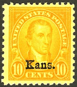 U.S. #668 MINT OG LH