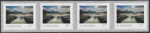 Canada 3220 Far & Wide Carcajou Falls $1.07 coil strip 4 MNH 2020