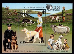 ISLE OF MAN  Scott 722 MNH** Dog souvenir sheet