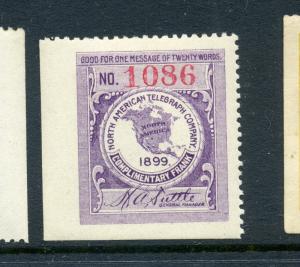 Scott #10T1 North American Telegraph Co, Mint Stamp (Stock 10T1-8)