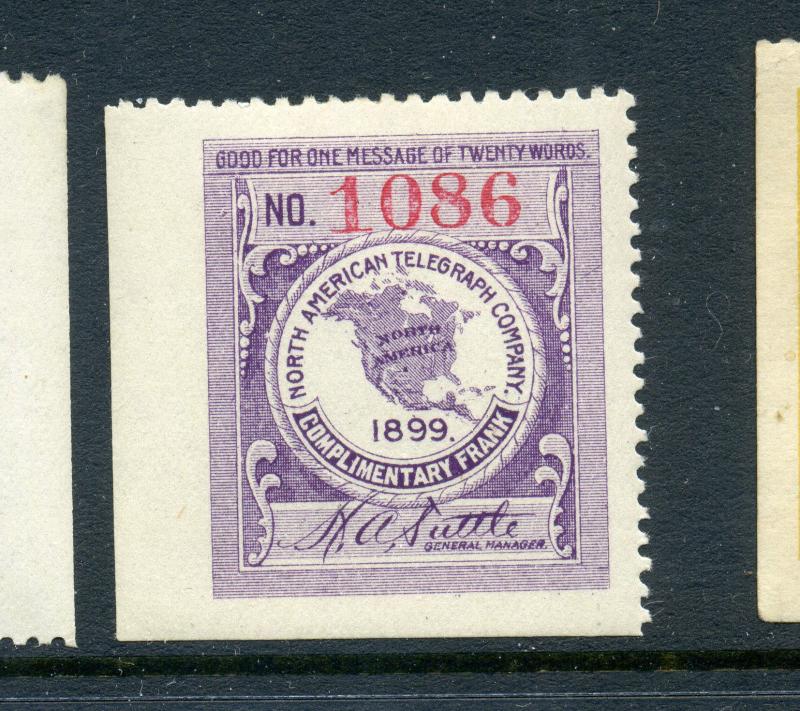 Scott #10T1 North American Telegraph Co, Mint Stamp (Stock 10T1-8)