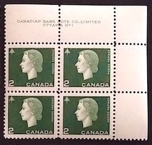 Canada 402 Plate Block UR No. 1 VF MNH