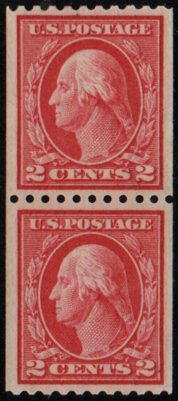 US #442 SCV $125.00 XF mint never hinged, Pair, post office fresh, well cente...
