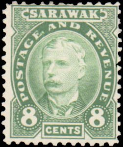 Sarawak #28-31, Complete Set(4), 1895, Hinged