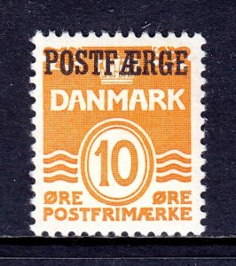 DENMARK — SCOTT Q16 — 1936 10o YELLOW ORANGE PARCEL POST — MH — SCV $35