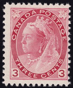 Canada Scott 78 Mint NH OG 1899  3c carmine Lot A6009 bhmstamps