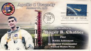 A0-1193-8, 1962, Friendship 7, Apollo 1 Memorial,  FDC, SC 1193, Tragedy, Roger