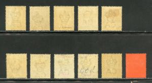 GOLD COAST SCOTT#38/43,SG#38/48  MINT LIGHT HINGED--SCOTT $473.00