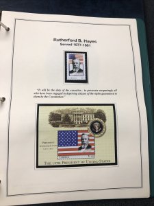 LIBERIA - The Heritage American President Stamp Collection.