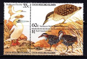 Cocos Islands 1985 Birds Complete Mint MNH Set Block SC 134a